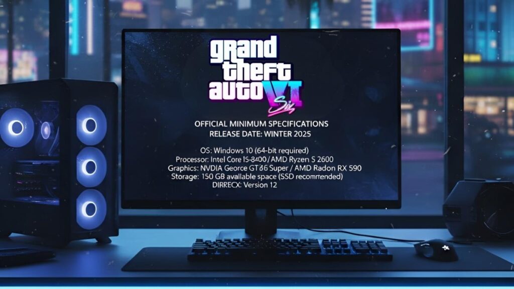 GTA 6 Release Date for PC Minimum Specs Required