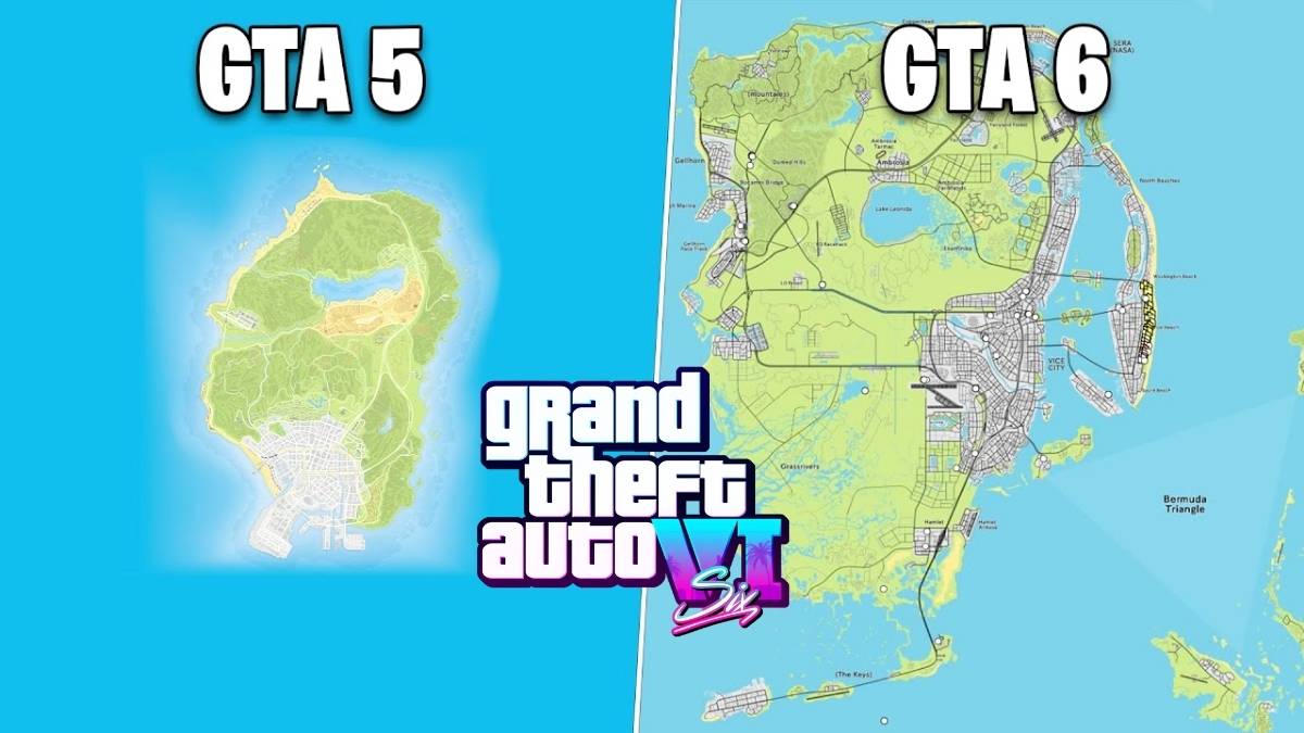 GTA 6 Map Size Compared to GTA 5