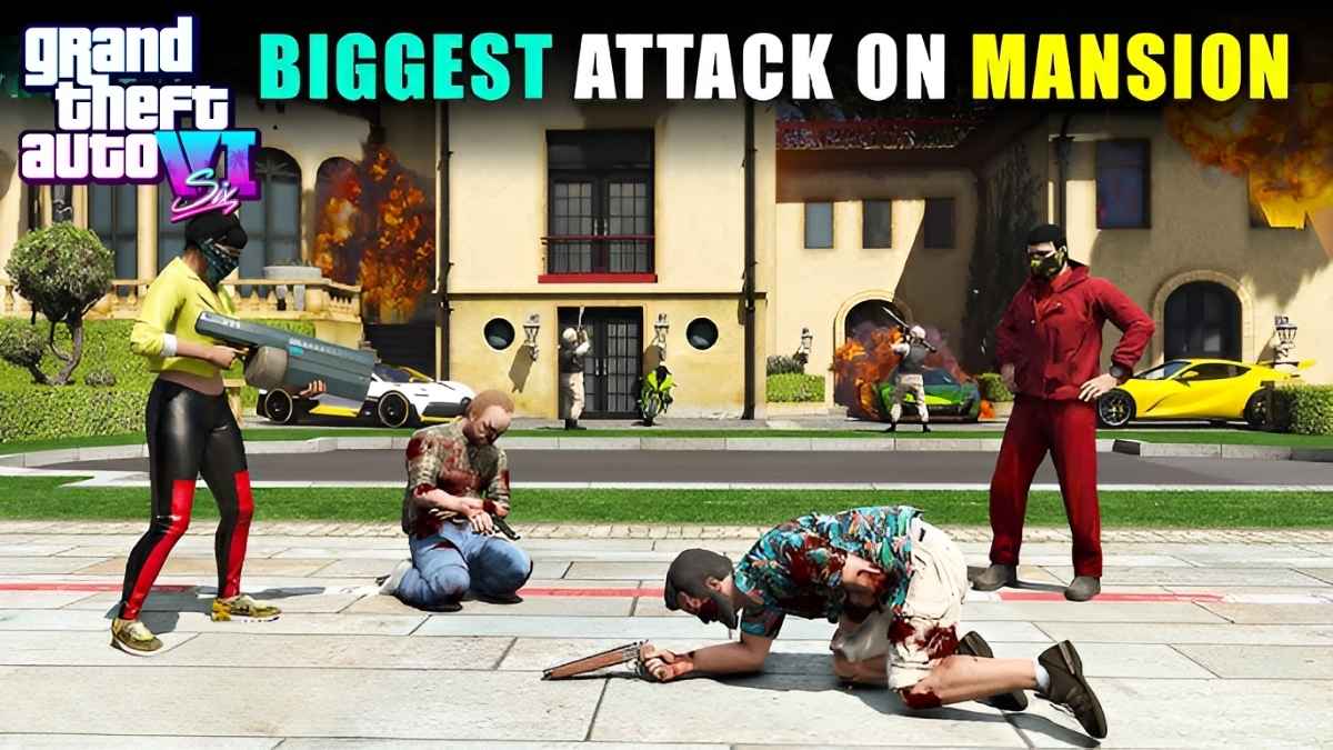 GTA V Action Mission Protect the New Mansion from Enemies